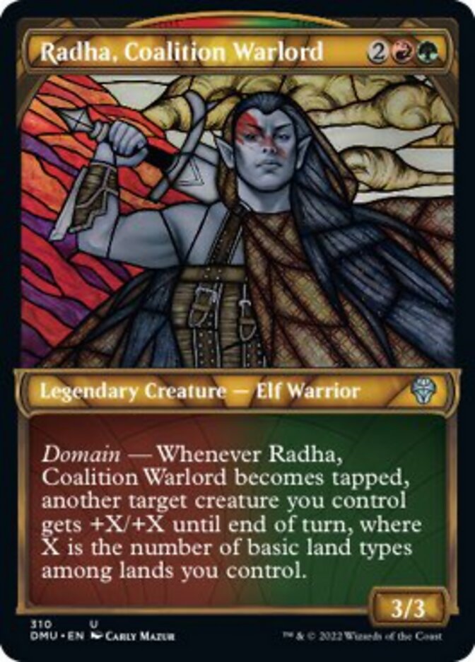 Radha, Coalition Warlord (Showcase) [Dominaria United] | Play N Trade Winnipeg