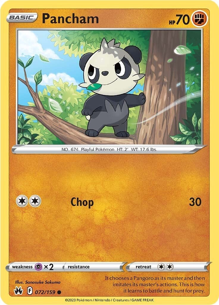 Pancham (072/159) [Sword & Shield: Crown Zenith] | Play N Trade Winnipeg