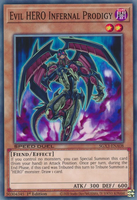 Evil HERO Infernal Prodigy [SGX3-ENA08] Common | Play N Trade Winnipeg