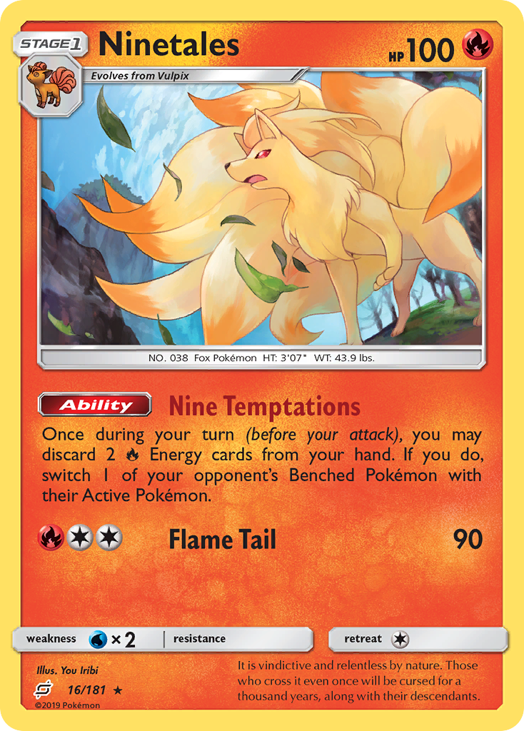 Ninetales (16/181) [Sun & Moon: Team Up] | Play N Trade Winnipeg