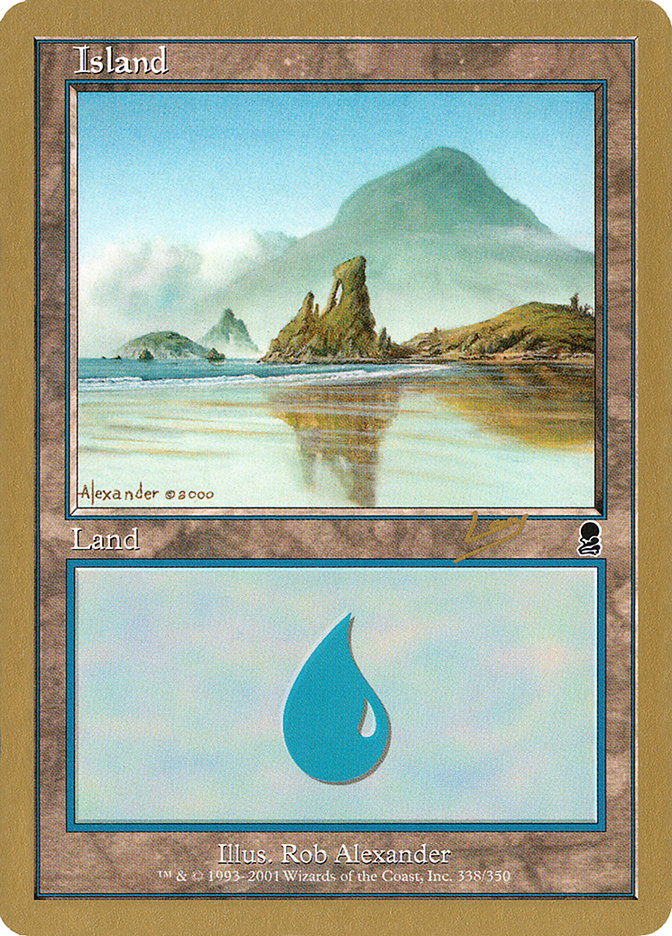 Island (rl338) (Raphael Levy) [World Championship Decks 2002] | Play N Trade Winnipeg