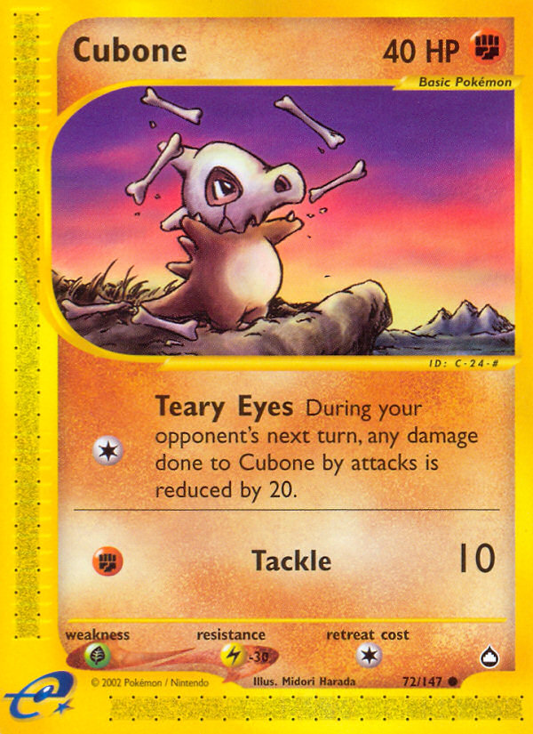 Cubone (72/147) [Aquapolis] | Play N Trade Winnipeg