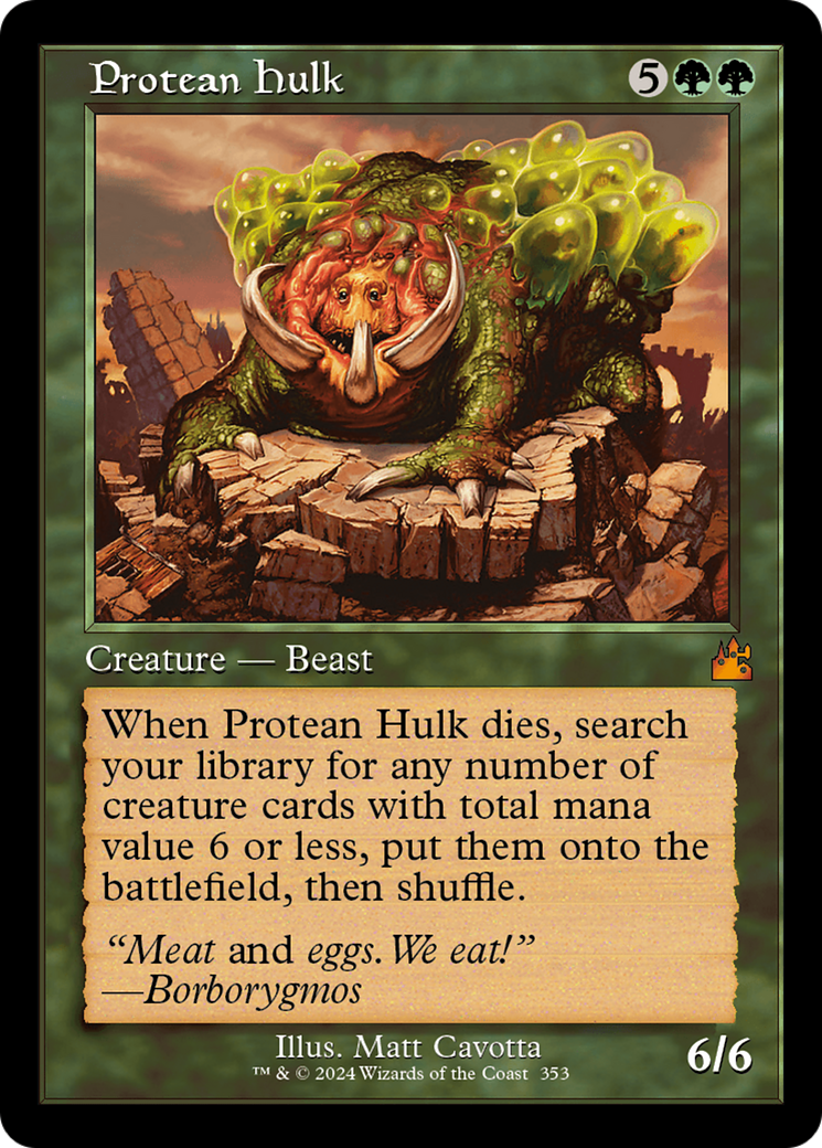 Protean Hulk (Retro Frame) [Ravnica Remastered] | Play N Trade Winnipeg