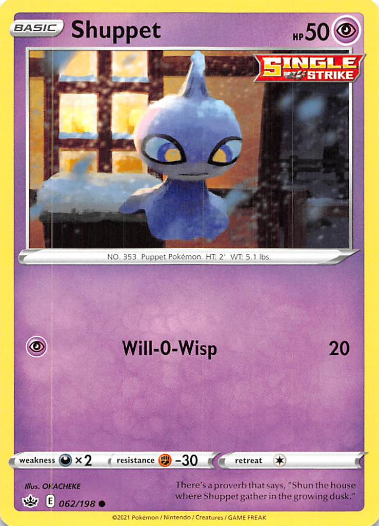 Shuppet (062/198) [Sword & Shield: Chilling Reign] | Play N Trade Winnipeg