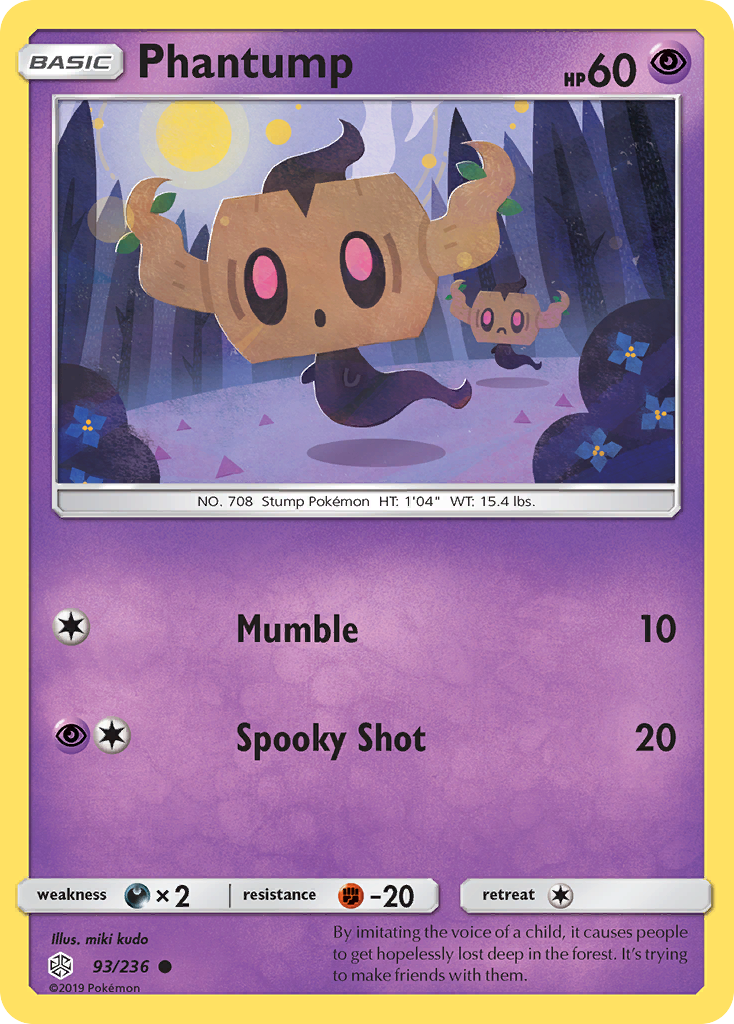 Phantump (93/236) [Sun & Moon: Cosmic Eclipse] | Play N Trade Winnipeg