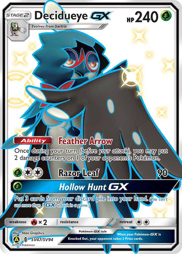 Decidueye GX (SV47/SV94) [Sun & Moon: Hidden Fates - Shiny Vault] | Play N Trade Winnipeg