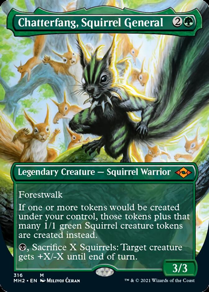 Chatterfang, Squirrel General (Borderless Alternate Art) [Modern Horizons 2] | Play N Trade Winnipeg