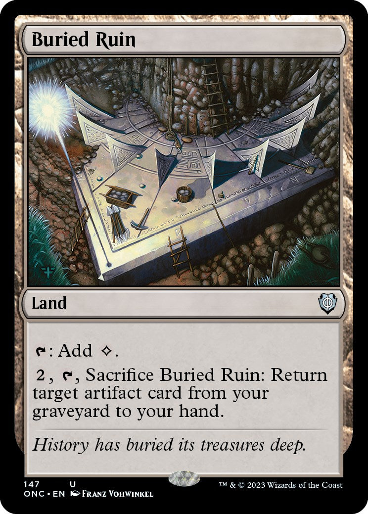 Buried Ruin [Phyrexia: All Will Be One Commander] | Play N Trade Winnipeg