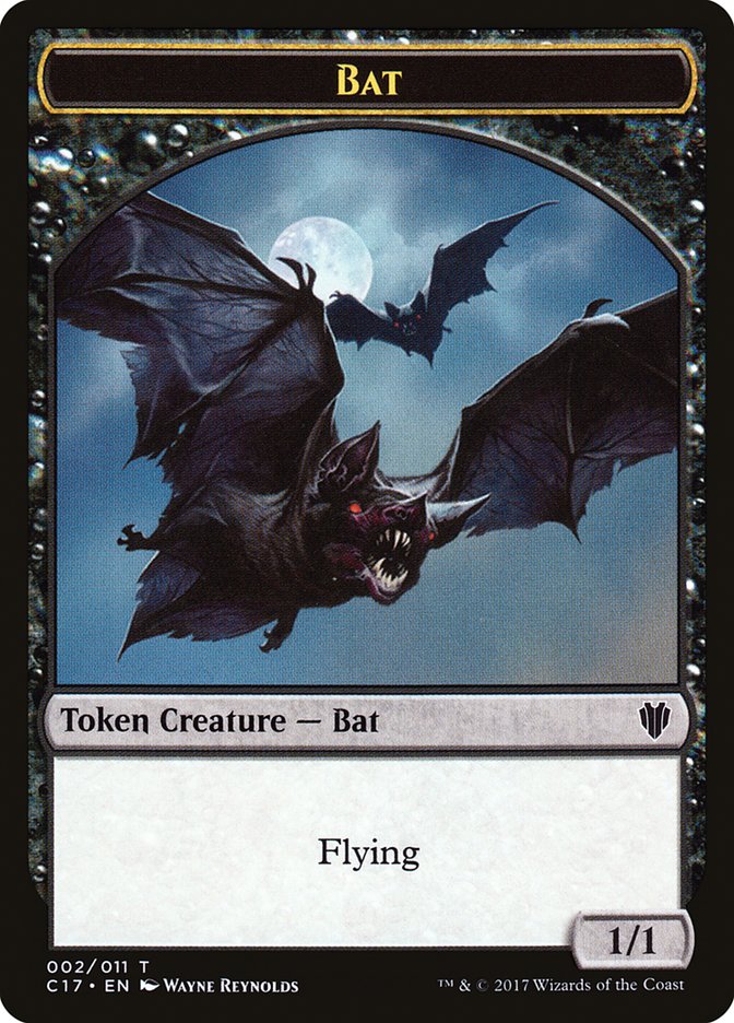 Bat // Vampire Double-sided Token [Commander 2017 Tokens] | Play N Trade Winnipeg