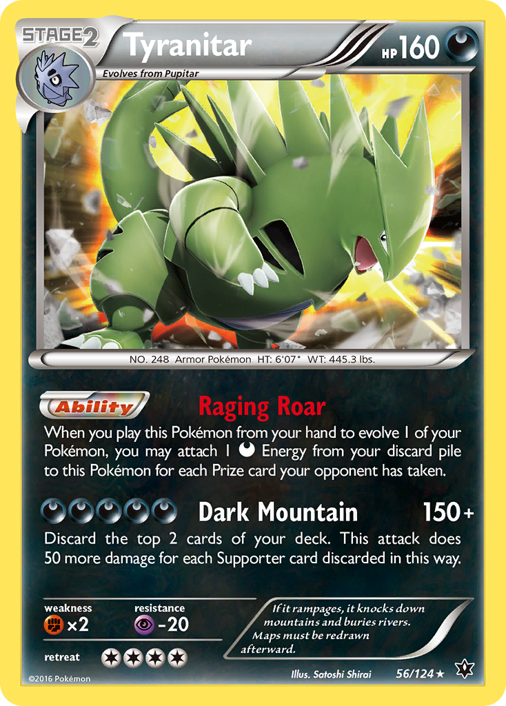 Tyranitar (56/124) [XY: Fates Collide] | Play N Trade Winnipeg