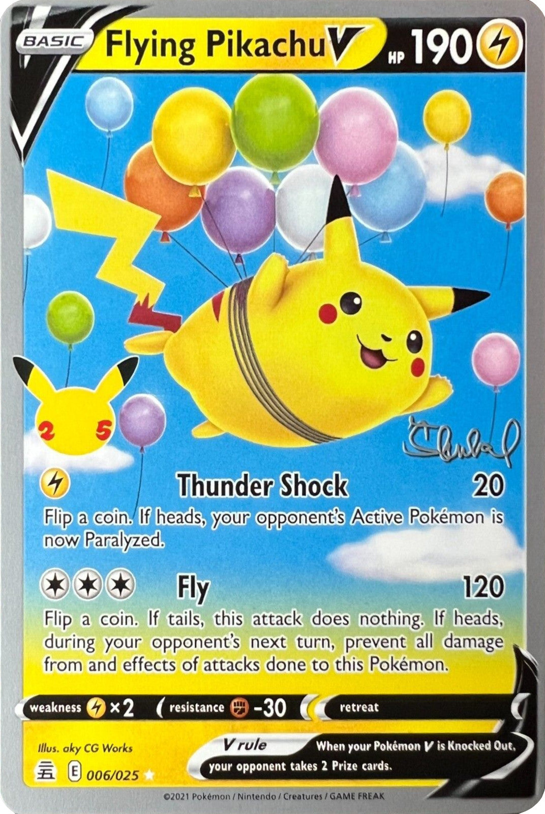 Flying Pikachu V (006/025) (ADP - Ondrej Skubal) [World Championships 2022] | Play N Trade Winnipeg