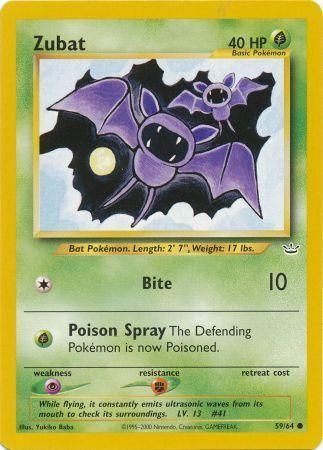 Zubat (59/64) [Neo Revelation Unlimited] | Play N Trade Winnipeg