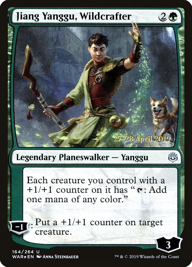 Jiang Yanggu, Wildcrafter  [War of the Spark Prerelease Promos] | Play N Trade Winnipeg