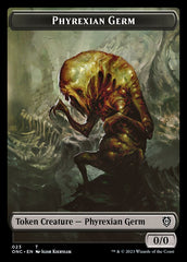 Phyrexian Mite (011) // Phyrexian Germ Double-Sided Token [Phyrexia: All Will Be One Commander Tokens] | Play N Trade Winnipeg