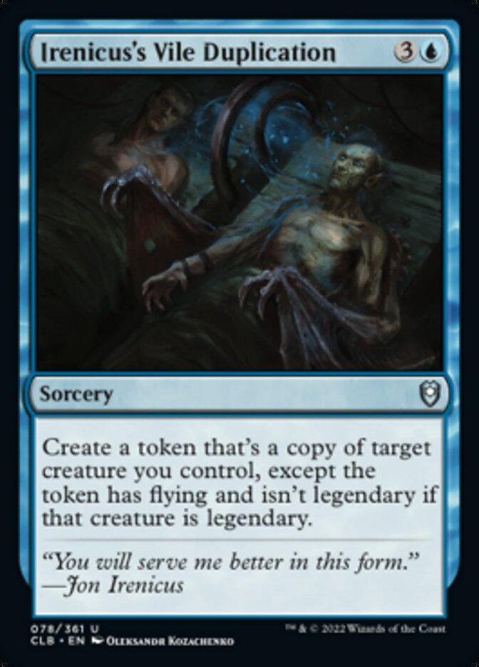 Irenicus's Vile Duplication [Commander Legends: Battle for Baldur's Gate] | Play N Trade Winnipeg