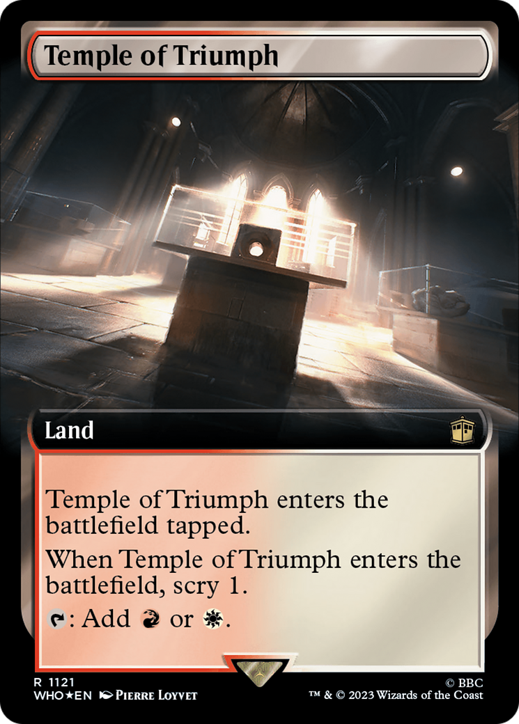 Temple of Triumph (Extended Art) (Surge Foil) [Doctor Who] | Play N Trade Winnipeg