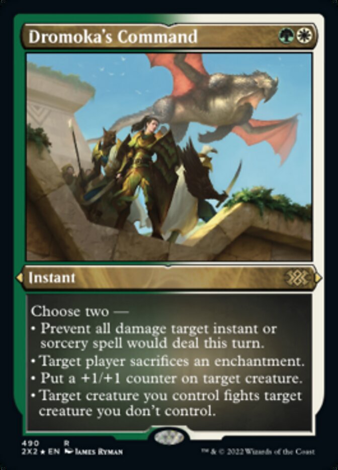 Dromoka's Command (Foil Etched) [Double Masters 2022] | Play N Trade Winnipeg