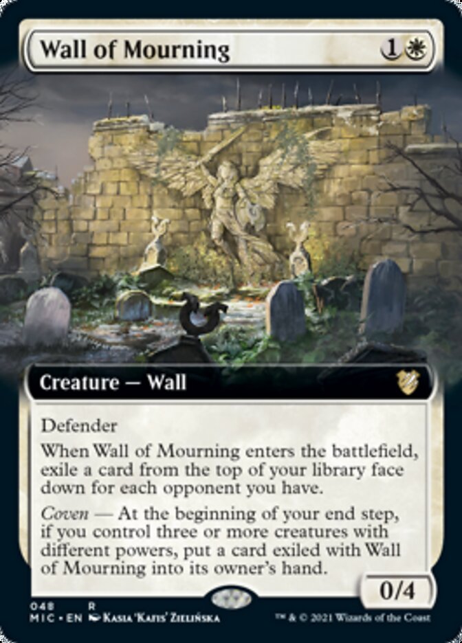 Wall of Mourning (Extended) [Innistrad: Midnight Hunt Commander] | Play N Trade Winnipeg