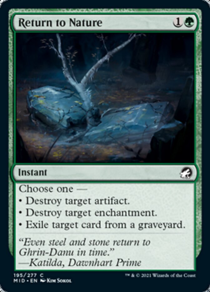 Return to Nature [Innistrad: Midnight Hunt] | Play N Trade Winnipeg
