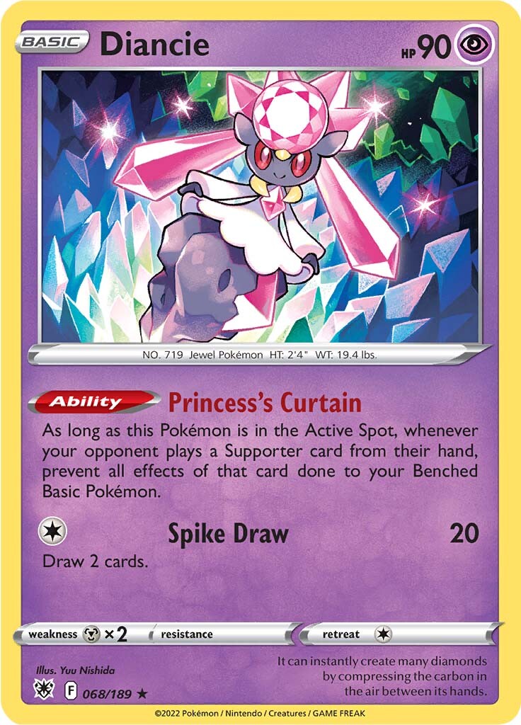 Diancie (068/189) [Sword & Shield: Astral Radiance] | Play N Trade Winnipeg