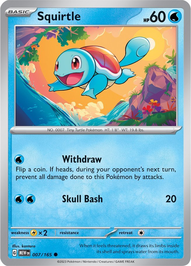 Squirtle (007/165) [Scarlet & Violet: 151] | Play N Trade Winnipeg