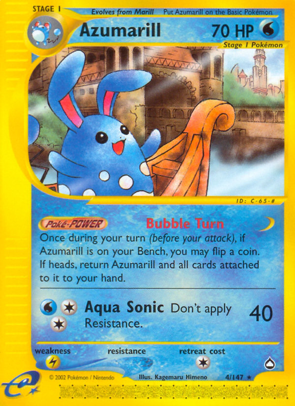 Azumarill (4/147) [Aquapolis] | Play N Trade Winnipeg