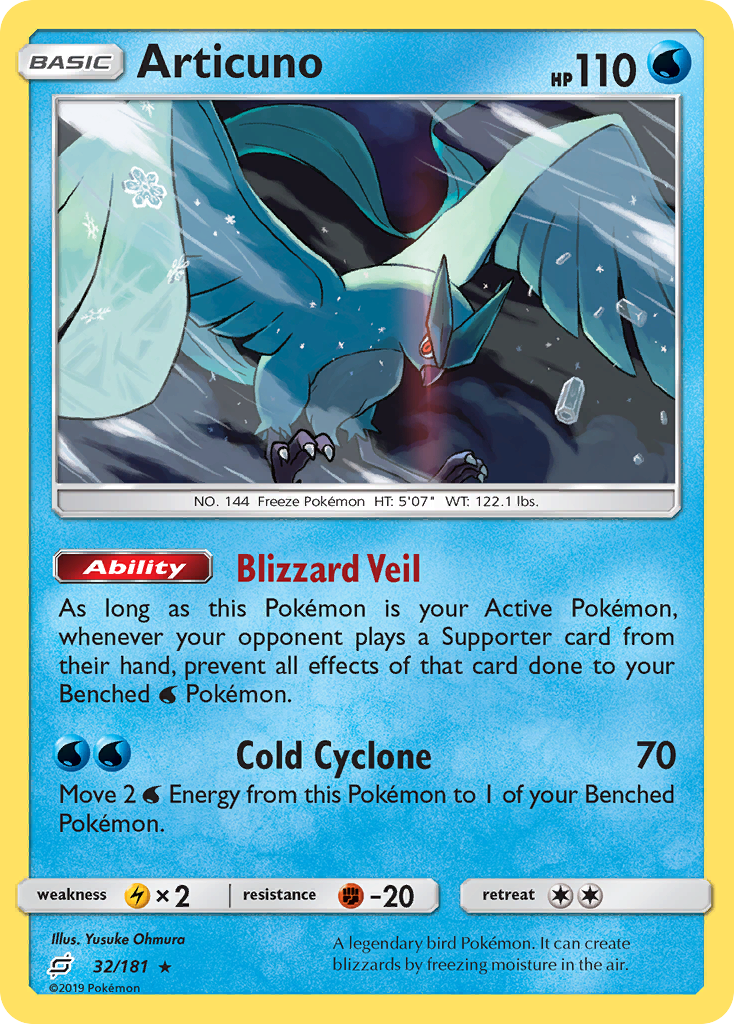 Articuno (32/181) [Sun & Moon: Team Up] | Play N Trade Winnipeg