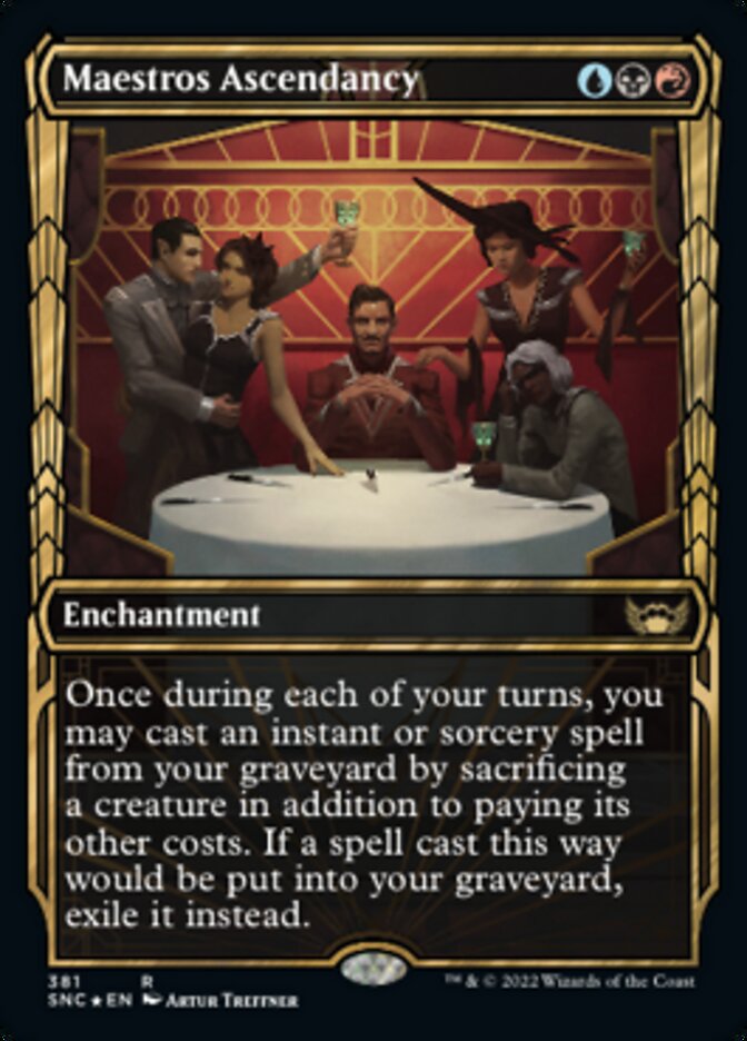 Maestros Ascendancy (Showcase Golden Age Gilded Foil) [Streets of New Capenna] | Play N Trade Winnipeg