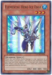 Elemental Hero Ice Edge [STOR-EN098] Super Rare | Play N Trade Winnipeg