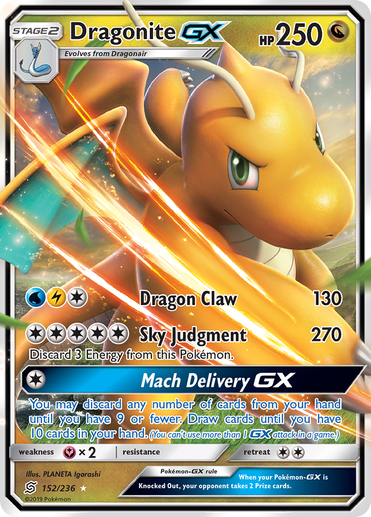 Dragonite GX (152/236) [Sun & Moon: Unified Minds] | Play N Trade Winnipeg