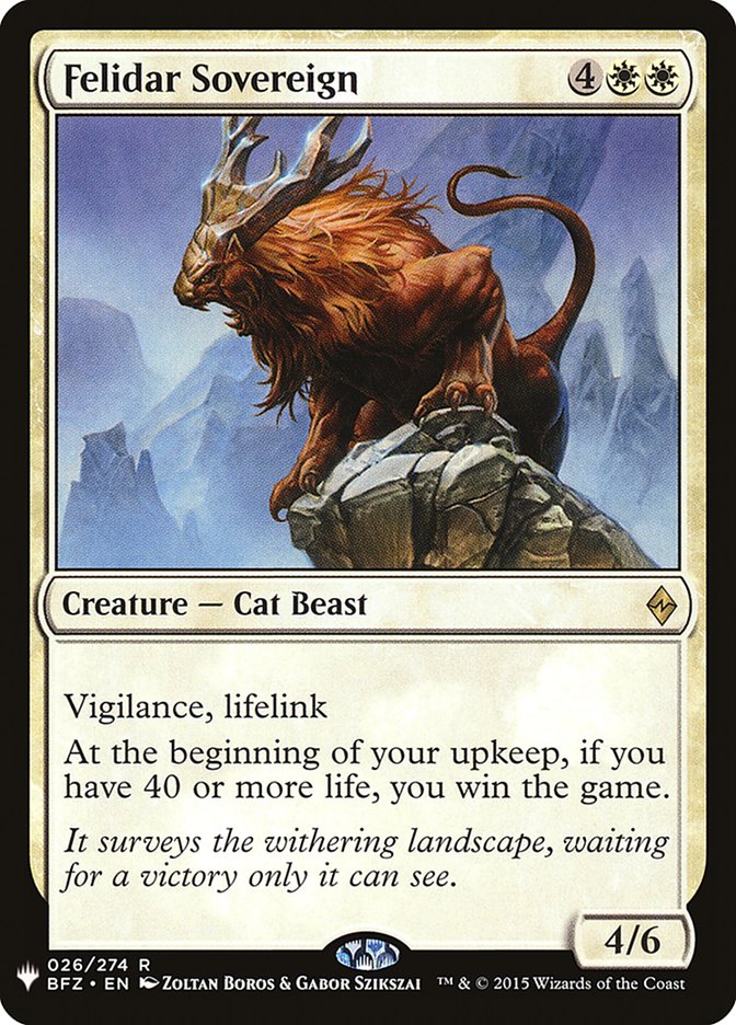 Felidar Sovereign [Mystery Booster] | Play N Trade Winnipeg