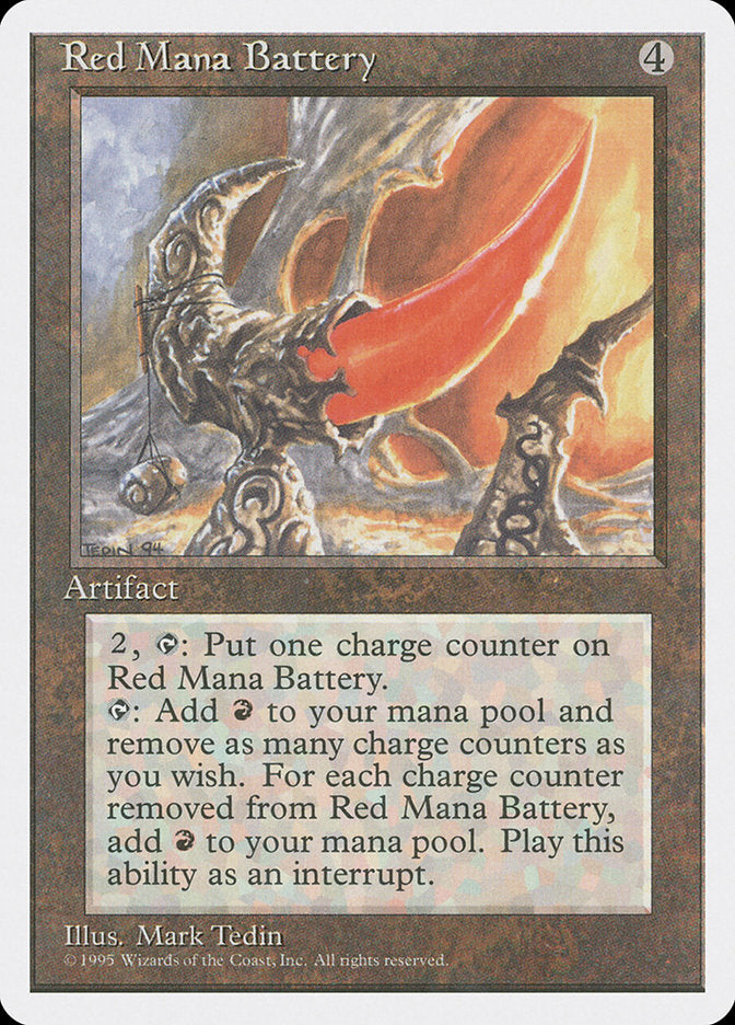 Red Mana Battery [Fourth Edition] | Play N Trade Winnipeg