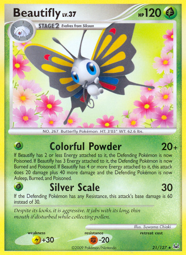 Beautifly (21/127) [Platinum: Base Set] | Play N Trade Winnipeg