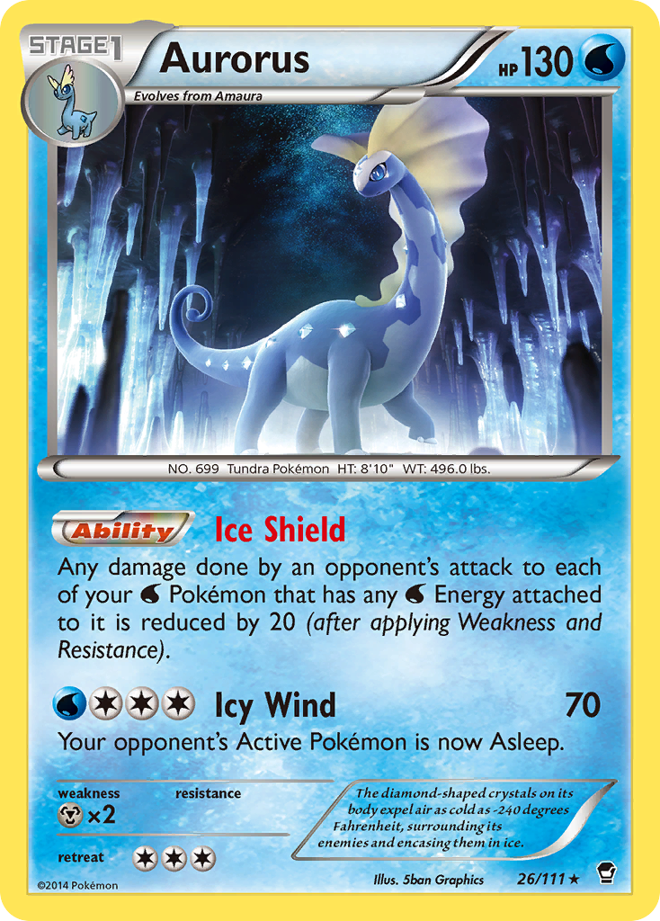 Aurorus (26/111) [XY: Furious Fists] | Play N Trade Winnipeg