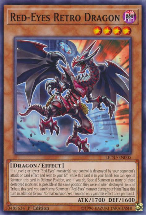 Red-Eyes Retro Dragon [LEDU-EN005] Common | Play N Trade Winnipeg