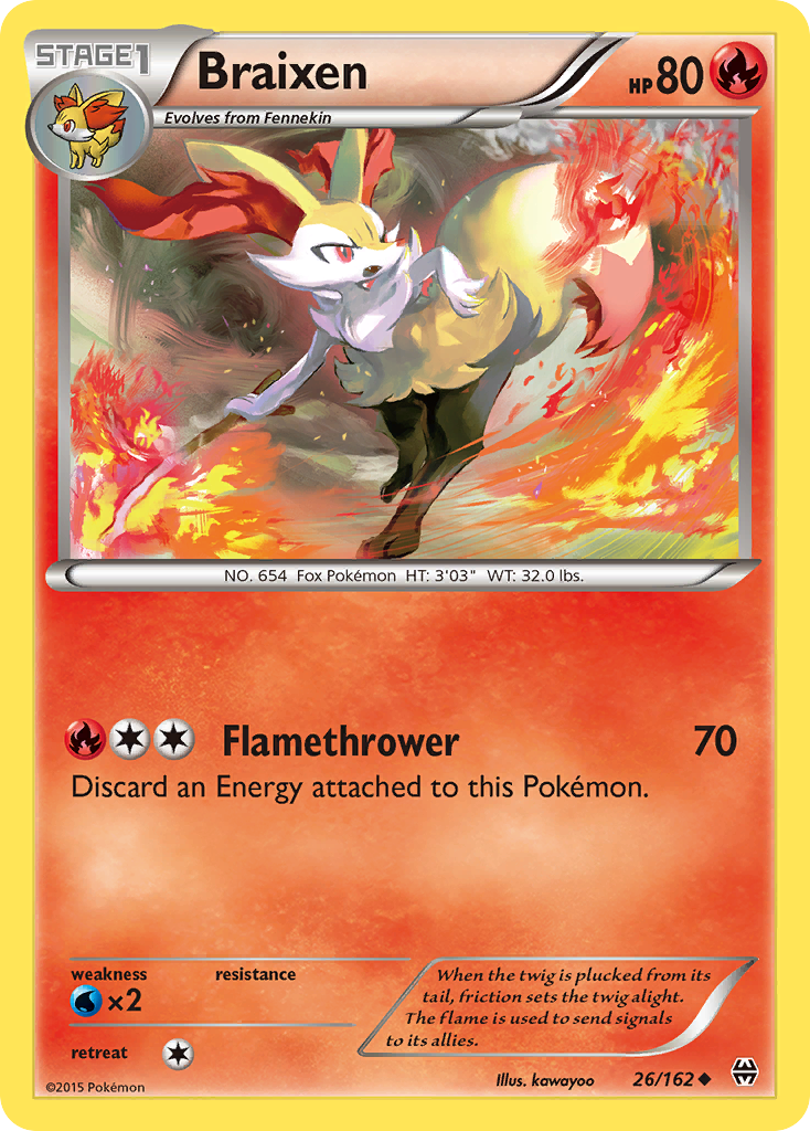 Braixen (26/162) [XY: BREAKthrough] | Play N Trade Winnipeg