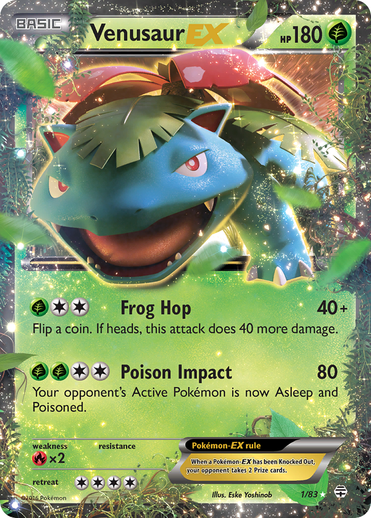 Venusaur EX (1/83) [XY: Generations] | Play N Trade Winnipeg