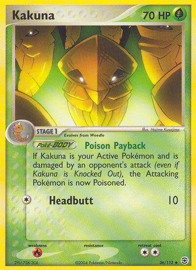 Kakuna (36/112) [EX: FireRed & LeafGreen] | Play N Trade Winnipeg