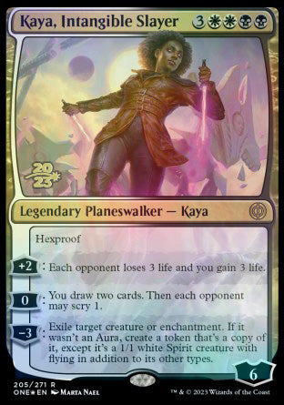 Kaya, Intangible Slayer [Phyrexia: All Will Be One Prerelease Promos] | Play N Trade Winnipeg