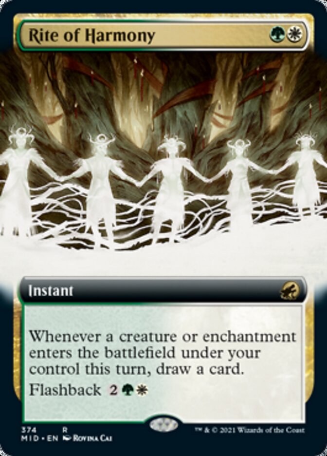 Rite of Harmony (Extended) [Innistrad: Midnight Hunt] | Play N Trade Winnipeg