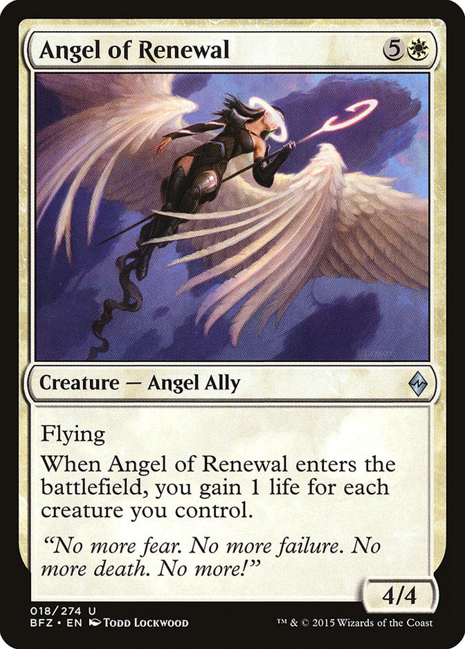 Angel of Renewal [Battle for Zendikar] | Play N Trade Winnipeg