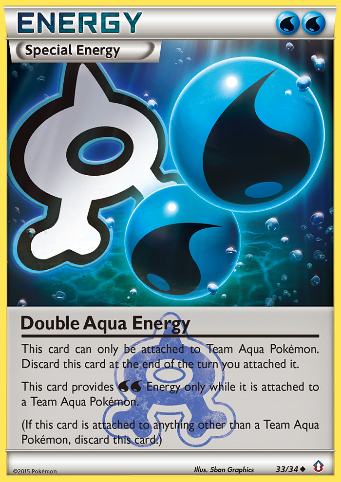 Double Aqua Energy (33/34) [XY: Double Crisis] | Play N Trade Winnipeg