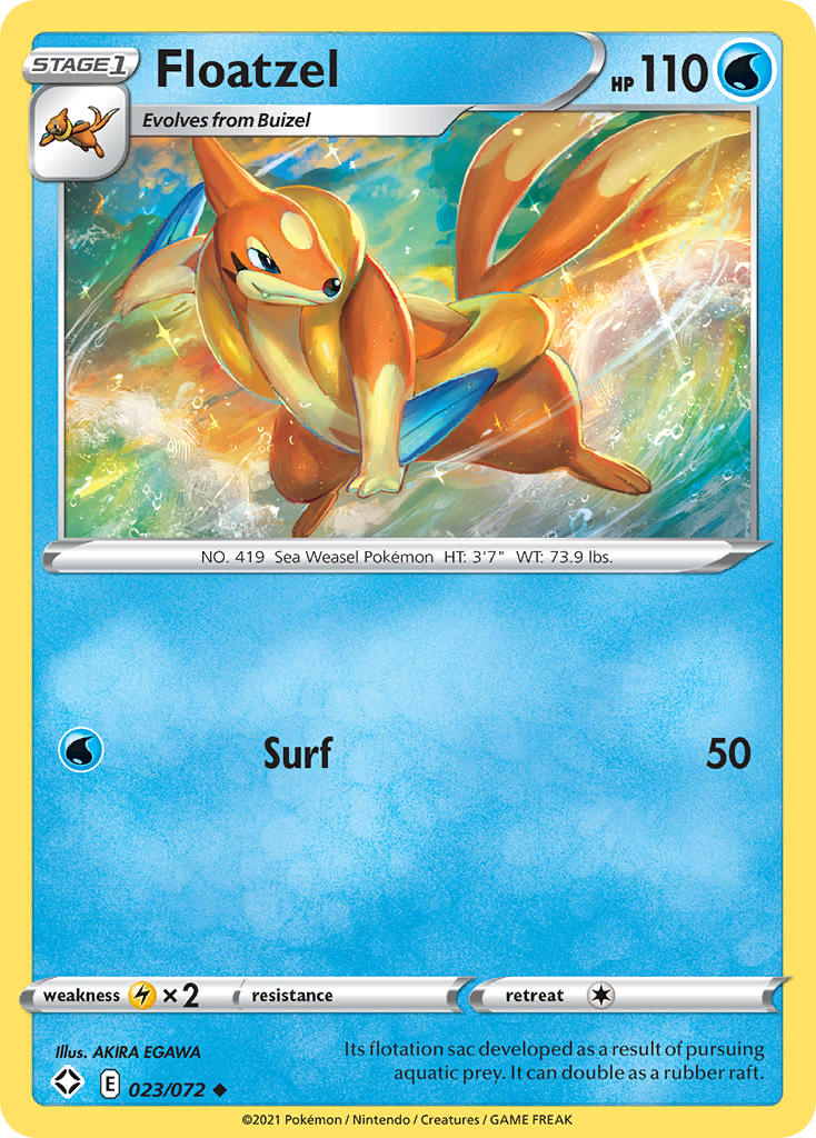 Floatzel (023/072) [Sword & Shield: Shining Fates] | Play N Trade Winnipeg