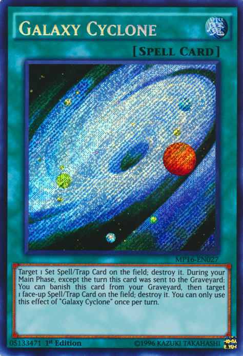 Galaxy Cyclone [MP16-EN027] Secret Rare | Play N Trade Winnipeg