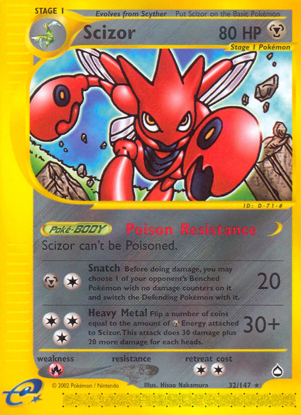 Scizor (32/147) [Aquapolis] | Play N Trade Winnipeg