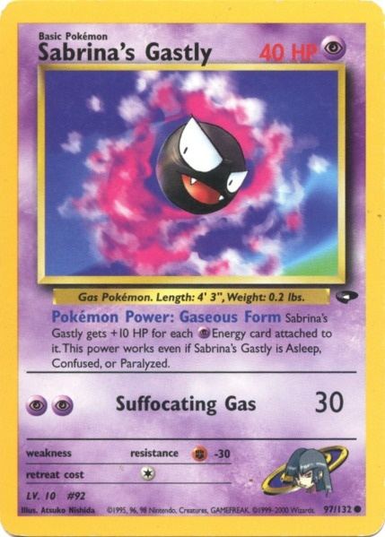 Sabrina's Gastly (97/132) [Gym Challenge Unlimited] | Play N Trade Winnipeg