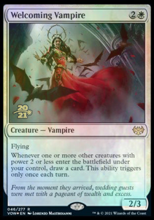 Welcoming Vampire [Innistrad: Crimson Vow Prerelease Promos] | Play N Trade Winnipeg