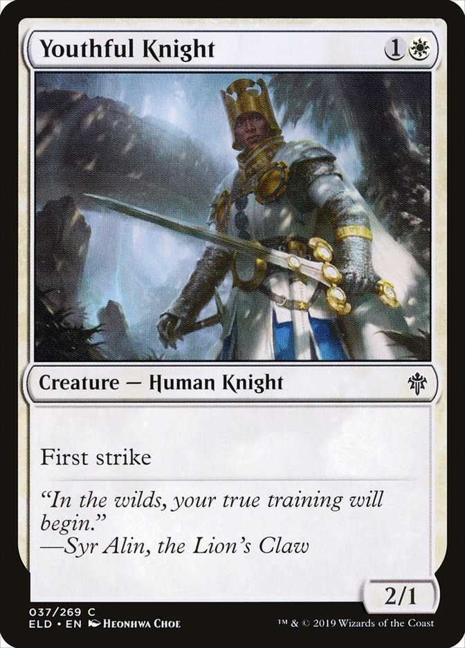 Youthful Knight [Throne of Eldraine] | Play N Trade Winnipeg