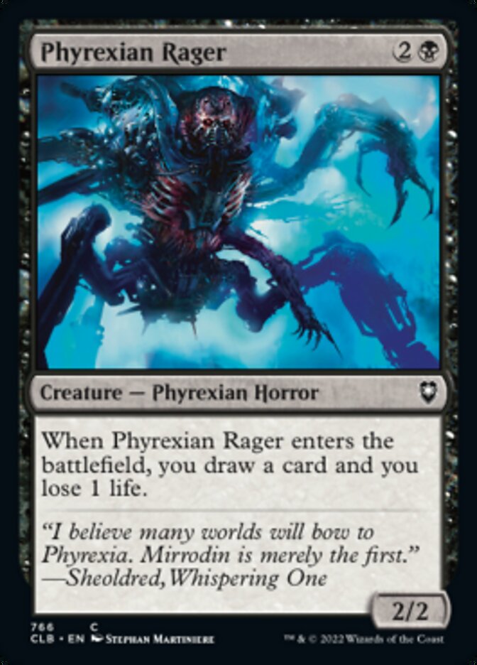 Phyrexian Rager [Commander Legends: Battle for Baldur's Gate] | Play N Trade Winnipeg