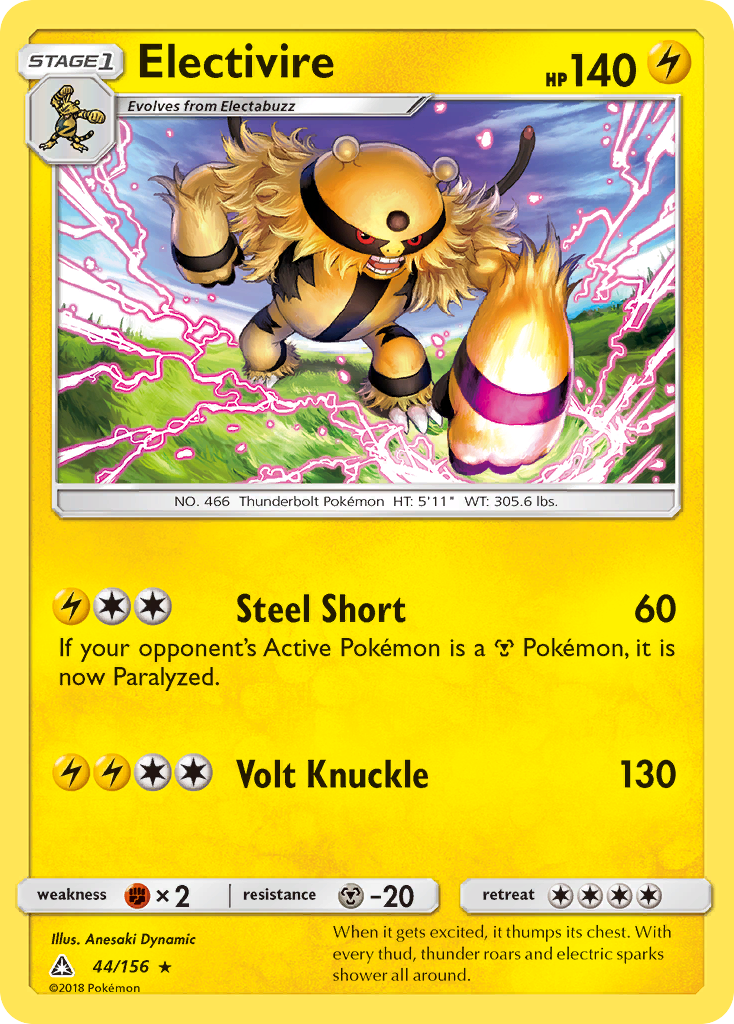 Electivire (44/156) [Sun & Moon: Ultra Prism] | Play N Trade Winnipeg